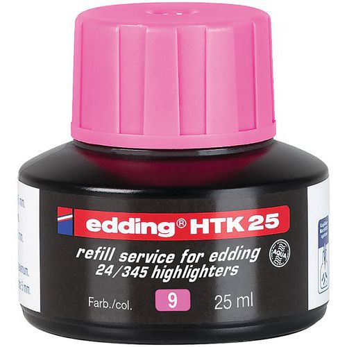 Recharge Htk25 Pour Surligneur E24 Ecoline Rose - Edding