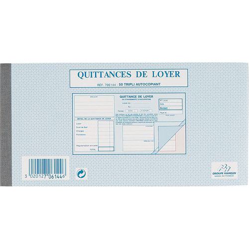 Bloc-notes Quittances De Loyer 105x210 100 Pages