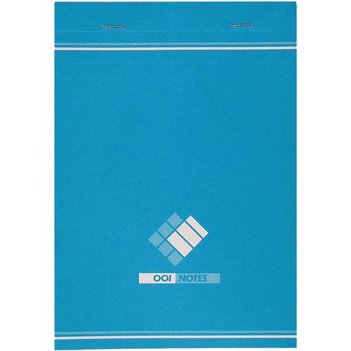 Bloc-note Agrafé A7 200p 60g Quadrillé 5/5 Bleu Clair