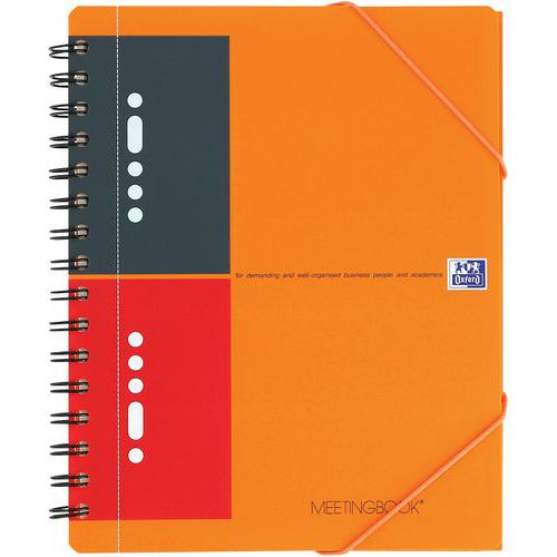 Cahier Meetingbook Spirale A5 + 160p 80g Ligné 6mm