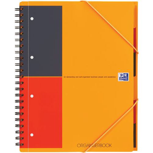 Cahier Organiserbook Int + Perf A4+ 160 Pages 80g Orange