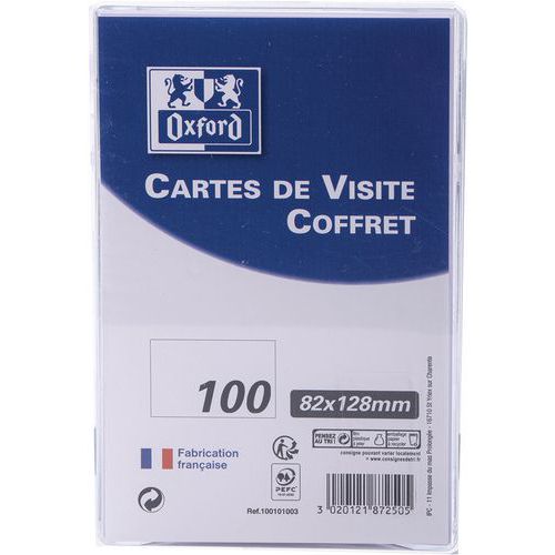 Cartes De Visite 82x128 Paquet