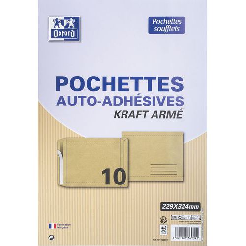 Pochettes 229x324 Auto Adhésives Arme à Soufflet
