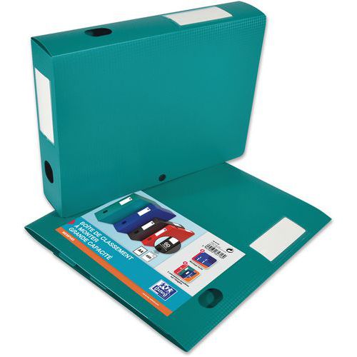 Boite Oxford Memphis 24x32 Dos 60mm Polypro à Plat - Vert