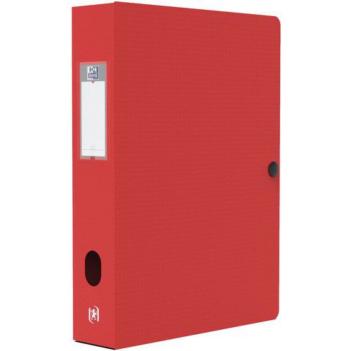 Boite Oxford Memphis 24x32 Dos 60mm Polypro - Rouge
