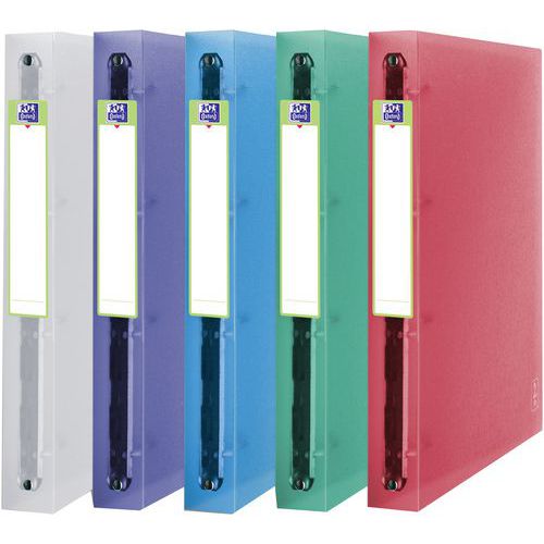 Classeur Oxford 2nd Life A4+ D40 4 Annx Pp Translucide Ass.