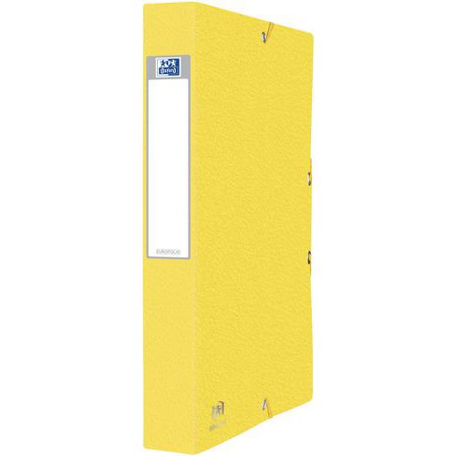 Boite Oxford Eurofolio+ 24x32 Dos 40mm - Jaune