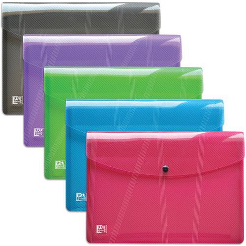 5 Chemise Pochette Hawaï A4 Polypro - Assorti
