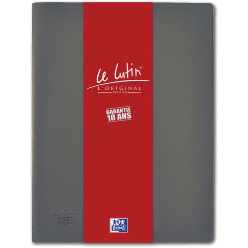 Protège Documents Oxford Le Lutin A4 60 Vues Pvc - Gris