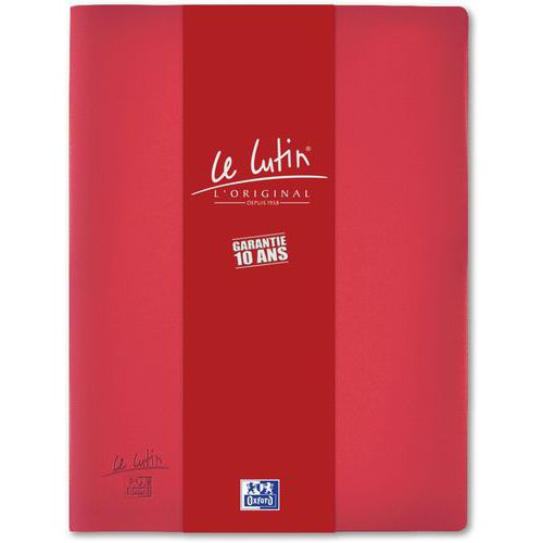 Protège Documents Oxford Le Lutin A4 80 Vues Pvc - Rouge