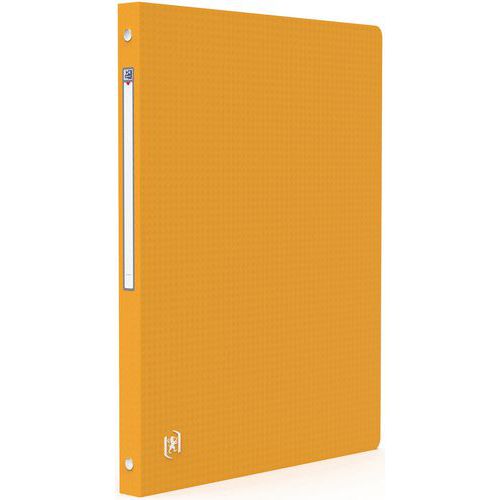 Classeur Oxford Memphis A4 Dos 20mm 4 Anneaux Polypro - Jaune