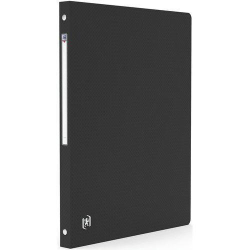 Classeur Oxford Memphis A4 Dos 20mm 4 Anneaux Polypro - Noir