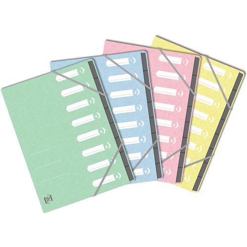 Trieur Agrafé Oxford Topfile+ A4 8 Positions - Assorti