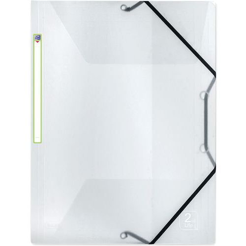 Chemise Elastique Oxford 2nd Life A4 Polypro - Incolore