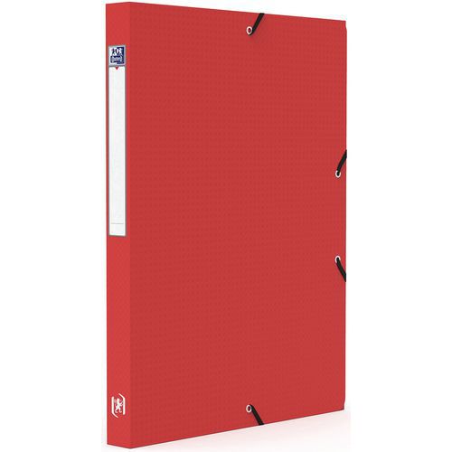 Boite Oxford Memphis 24x32 Dos 25mm Polypro - Rouge
