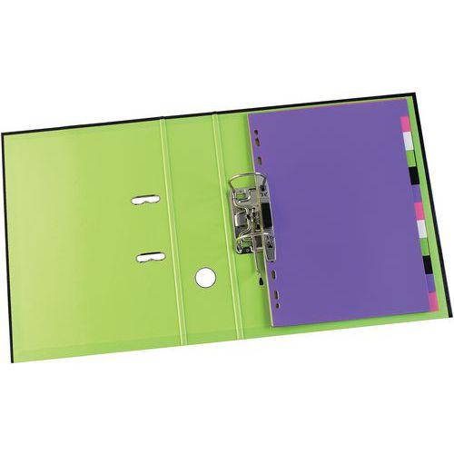 Classeur à Levier My Colour A4 Dos 80mmmm 2 Anneaux - Assortis