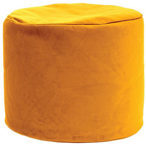 Pouf Rond Marilyn Velvet Curry