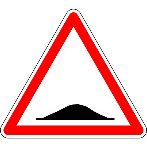 Kelias - Panneau Signalisation Ralentisseurs A2b - Triangle 700mm Classe 2 - Sécurité Routière