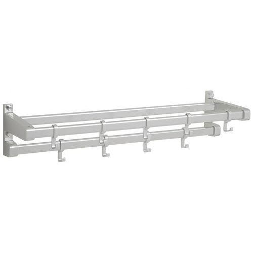 Portant Mural Gardelux 1 Type 6 13 Patères Alu