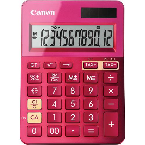 Canon 1 Calculatrice 12 Chiffres Rose Ls-123k-mpk - Canon