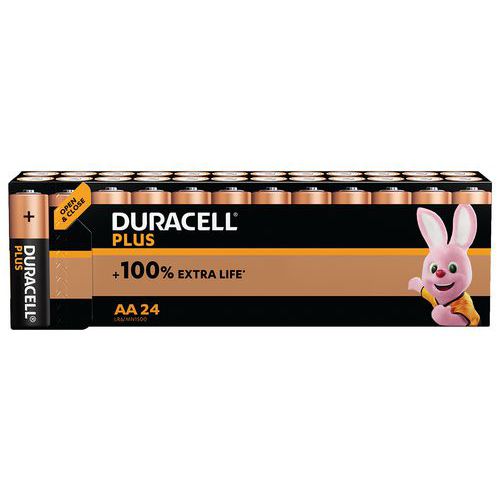 Duracell 24 Pile Alcaline Aa Plus 100 % - 24 Unités - Duracell