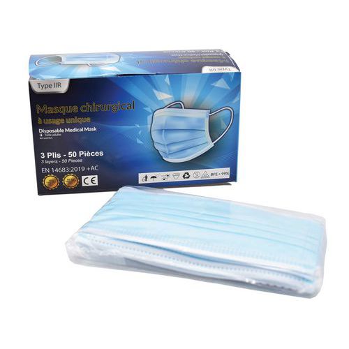 Masque Chirurgical Type Iir - Lot De 50