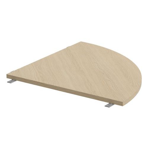 MBA - Angle de liaison bureau Noga 90x80 Chêne - Classique - Éco-responsable