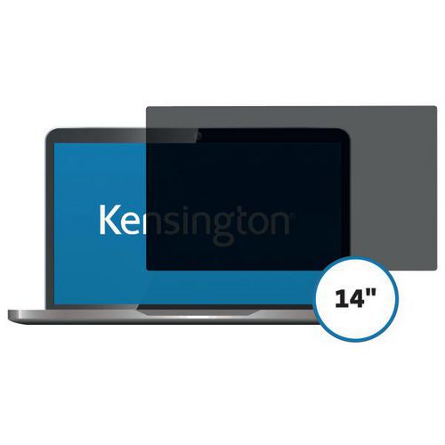 Kensington - Filtre de confidentialité pour écran 14 pouces 16:9 - Noir - Protection vie privée
