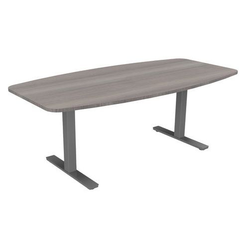 Table Tonneau Haut.réglable Ã‰lectr. Evo 200x100 Cm Cèdre/alu