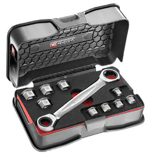 Facom 1 Jeu De Clés à Å’il à Cliquet 11 En 1 Facom