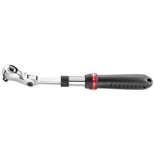 Facom - Cliquet extensible 1/2 articulé - 437mm - Tête flexible - Outillage professionnel