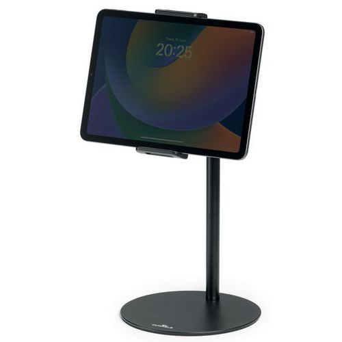 Durable - Support Tablette et Smartphone Twist Table Noir - 40% Recyclé - Éco-responsable