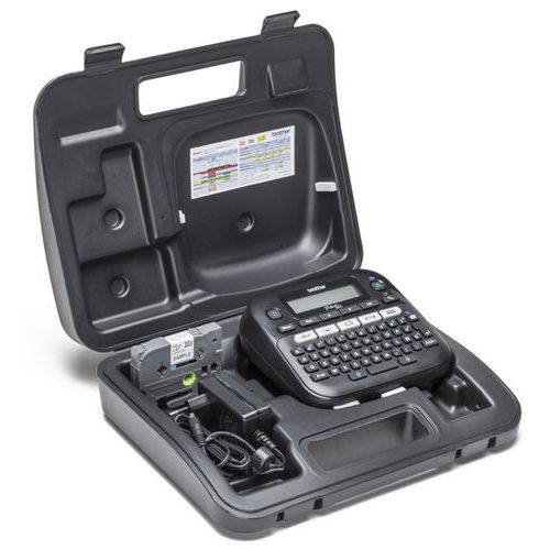 Brother - Étiqueteuse PT-D210VP avec mallette - Clavier Azerty - Matériel bureautique professionnel