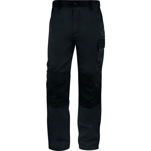 Delta Plus - Pantalon de travail M1PA2 Gris Foncé Taille M - Polycoton 235g/m² - CE ISO 13688 EN 14404