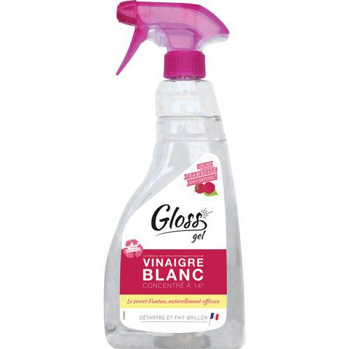 Gel Vinaigre Blanc Concentré 14Â° Parfum Framboise 750ml