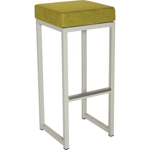 Tabouret De Bar Kubo Bar Acier Blanc Linen Vert