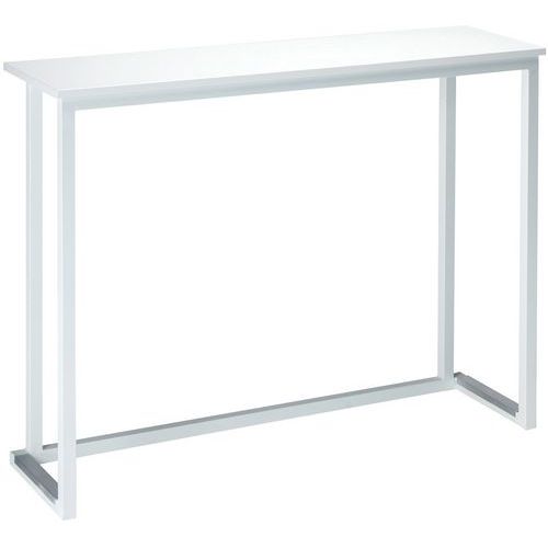 Table De Bar Kubo Wall Acier Blanc 120 X 35 X 90 Cm