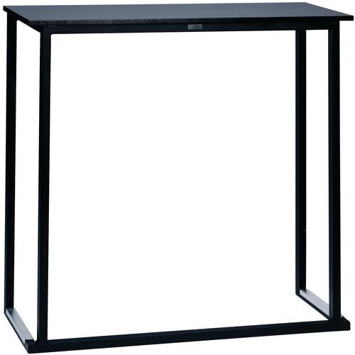 Table De Bar Kubo Wall Acier Noir 120 X 35 X 110 Cm