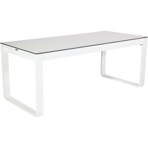 Table Pliante Blanche 180x80xh74cm Flow Dinner Compact Blanc