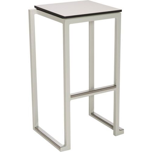 Tabouret De Bar Empilable Kubo Smart Compact Blanc