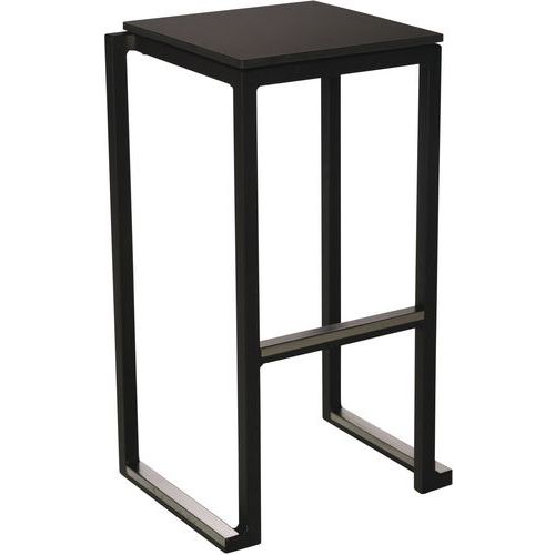 Tabouret De Bar Empilable Kubo Smart Compact Noir