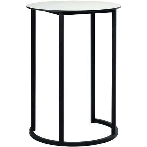 Mange Debout Kubo Curve Aluminium Noir Compact Blanc