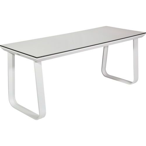 Table Lounge Salt Dinneraluminium Blanc Compact Blanc