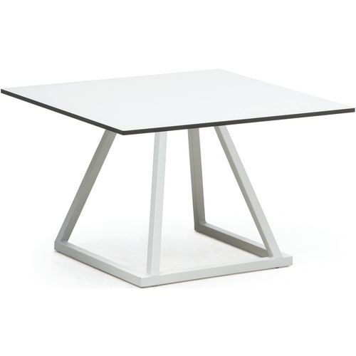 Table Linea Loungeblanc70x70x45cm Compact Blanc