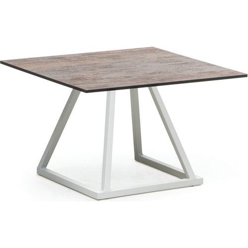 Table Linea Loungeblanc70x70x45cm Compact Rust