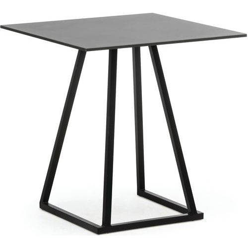 Table Linea Dinnernoir70x70x74cm Compact Noir