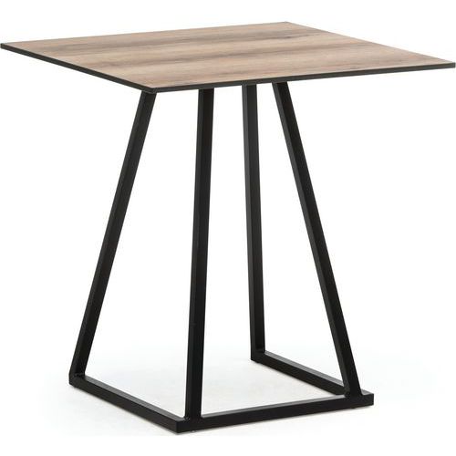 Table Linea Dinnernoir70x70x74cm Compact Oak
