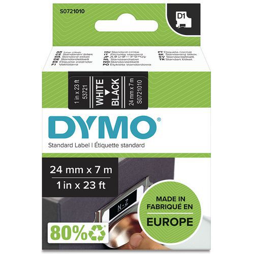 Dymo 1 Cassette De Ruban D1 Largeur 24 Mm - Dymo