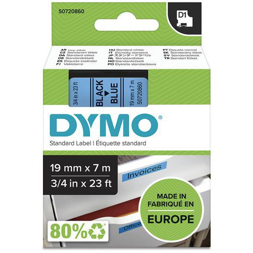 Dymo 1 Cassette De Ruban D1 Largeur 19 Mm - Dymo
