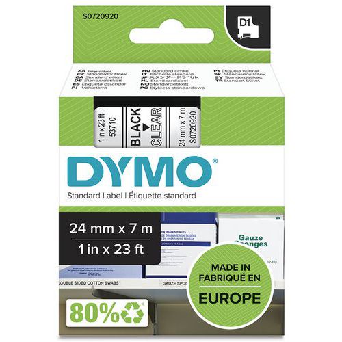 Dymo 1 Cassette De Ruban D1 Largeur 24 Mm - Dymo